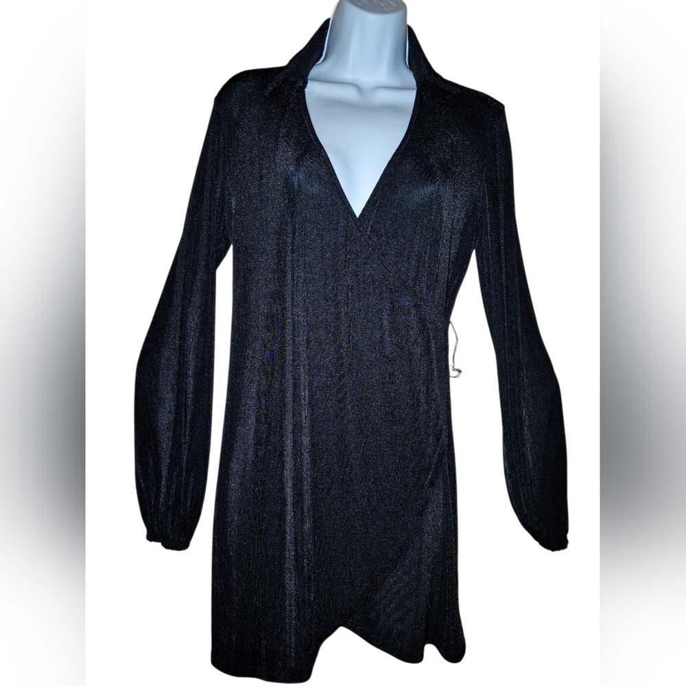 Princess Polly Black Shimmer Dress